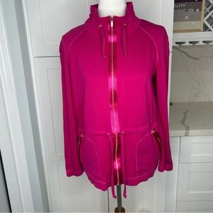 St. John Pink Zip-Up Jacket